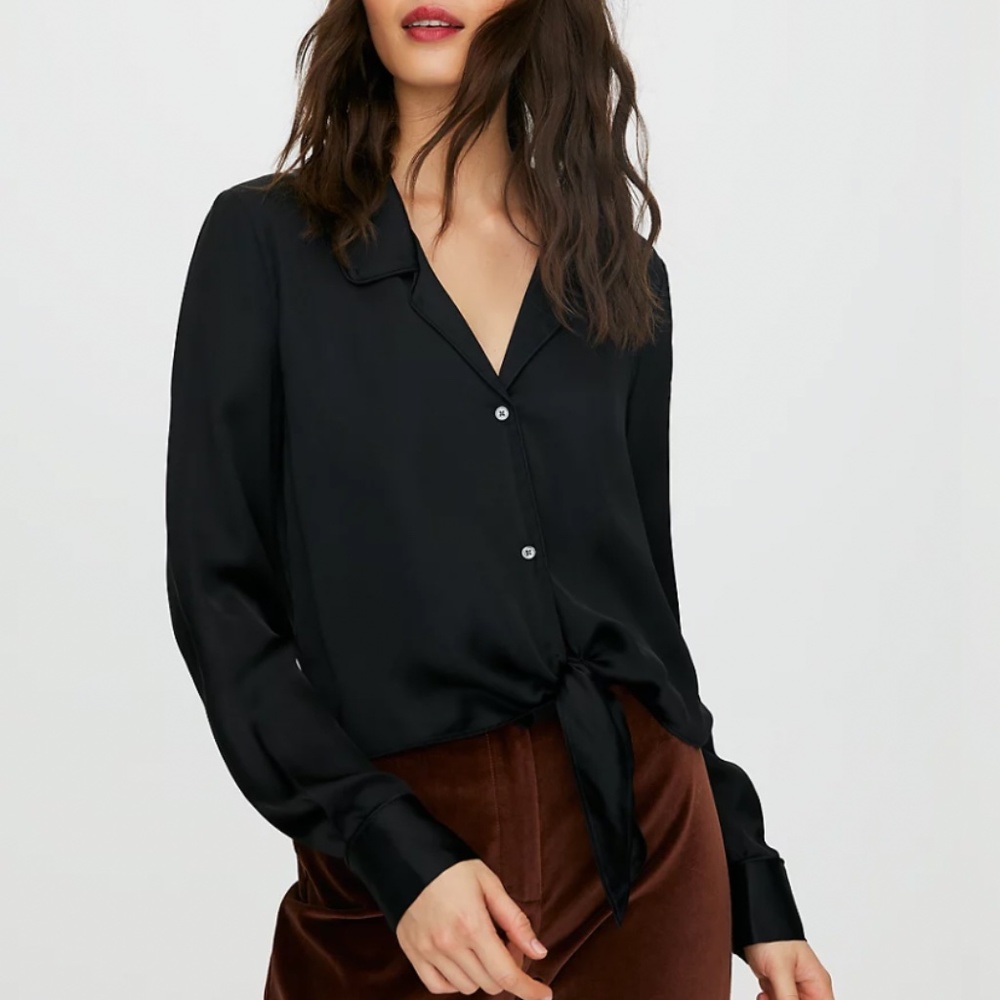 Tie Front Blouse by Aritzia